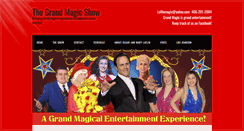 Desktop Screenshot of grandmagicshow.com