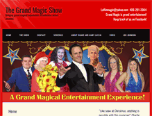 Tablet Screenshot of grandmagicshow.com